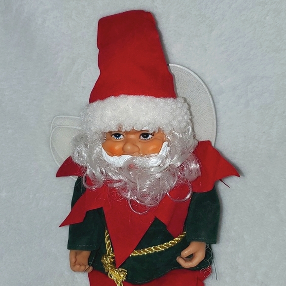 Santa Christmas Elf Posable with Wings - Picture 3 of 10